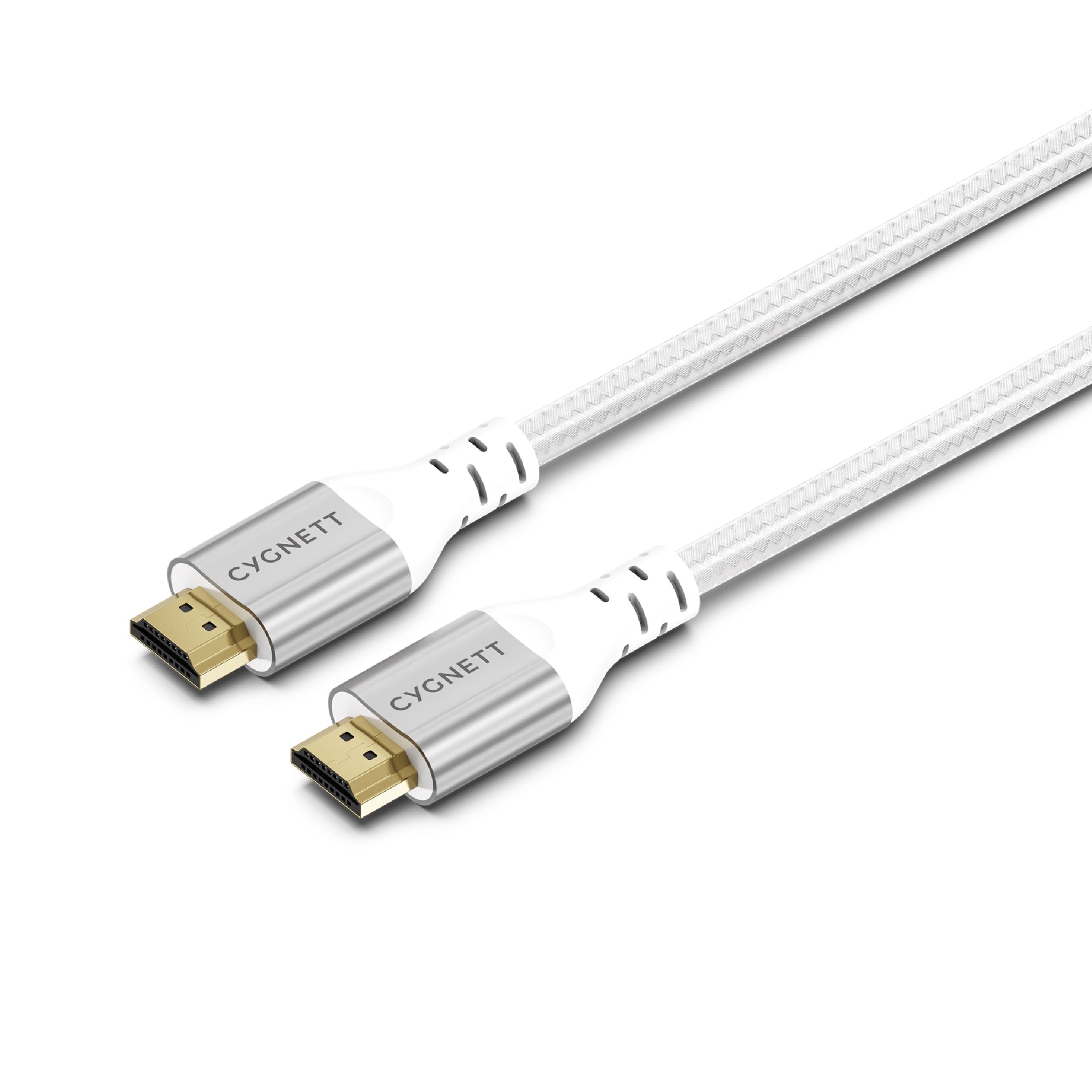 Cygnett Cygnett Unite 8K HDMI to HDMI Cable (1.5M) - White(CY4864CYHDC), Braided, Supports 8k (60Hz)  4k (120Hz), 48Gbps Band