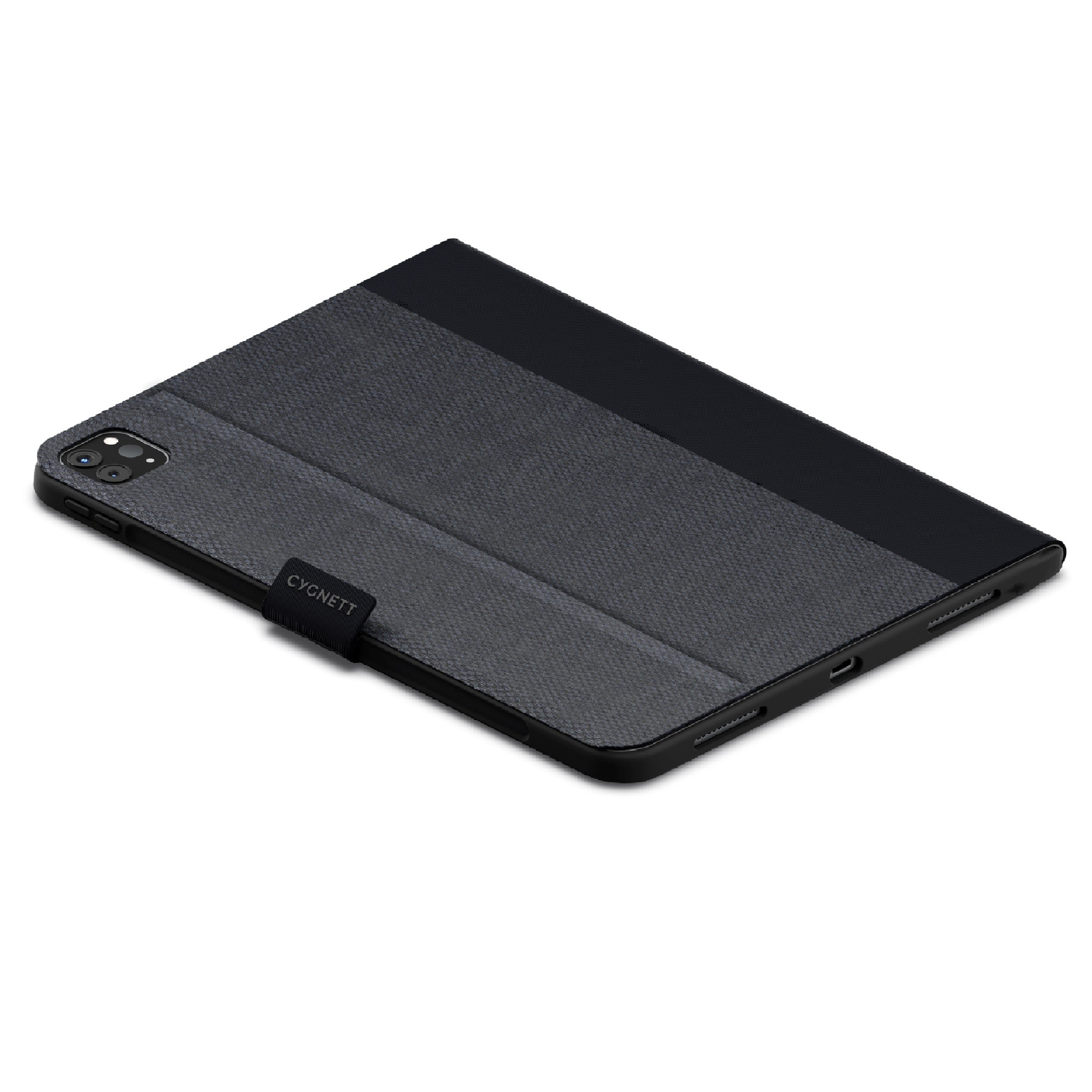 Cygnett TekView Apple iPad Pro (11') (M5/M4) (6th/5th Gen) Case - Black (CY4972TEKVI), 4ft Drop Protection, Pencil Storage, 2 Years Warranty