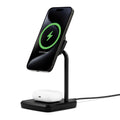 Cygnett Cygnett ChargeBase Qi2 2-in-1 Magnetic 15W Wireless Charger - Black (CY5067BUNCP),1.2M USB-C Cable,25W Wall Charger,8