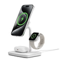 Cygnett Cygnett ChargeBase Qi2 3-in-1 Magnetic 15W Wireless Charger-White(CY5070BUNCP),1.2M USB-C Cable,5W Watch Charger, 180