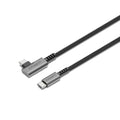 Cygnett Cygnett Unite Right-Angle USB-C to USB-C (3.1) Cable (1M) - Black (CY5104PCTYC), 240W, Double Braided, 10Gbps Transfe