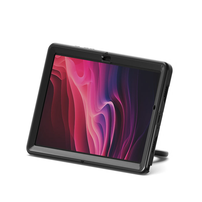 Cygnett Cygnett GripStand Samsung Galaxy Tab A9+ (11") Case - Black(CY5200CPGRP), Built-in Screen Protector, 360° Rotating St