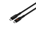 Cygnett Cygnett Unite Intelli USB-C to USB-C Cable with LED Display (1M) - Black (CY5507PCCCC), 100W, 480Mbps Transfer, Fast 