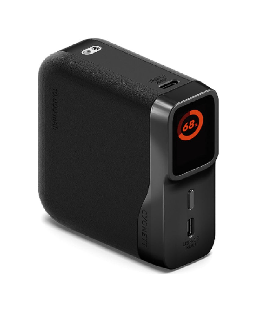 Cygnett Cygnett Encore 10k mAh Power Bank - Graphite(CY5630PBCHE), 45W, 2x USB-C PD, 1x USB-A Ports, LED Display,Fast Charge,