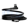 Cygnett Cygnett DriveSync Right Angled Magnetic Silicone USB-C to USB-A Cable (0.7M) - (CY5665CCACB), 3A/60W, 480Mbps, Drive 