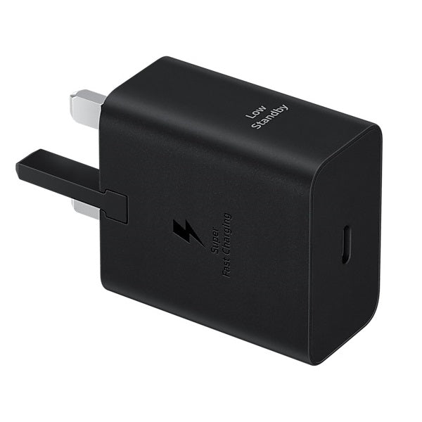 Samsung 25W GaN USB-C Fast Wall Charger - Black(EP-T2510NBEGAU), 1x USB-C, Supports up to 25W, Compact  Travel-Ready, 1 Year Warranty