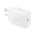 Samsung 25W GaN USB-C Fast Wall Charger - White(EP-T2510NWEGAU), 1x USB-C, Supports up to 25W, Compact  Travel-Ready, 1 Year Warranty