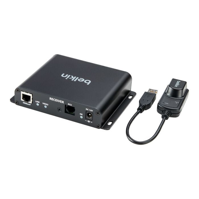 Belkin Belkin Cybersecurity and Secure KVM Extender Receiver Copper CAT6 - Universal Video, TAA-compliance, UHD 4K @60Hz 4:2: