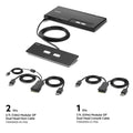 Belkin Belkin Cybersecurity and Secure KVM 2-Port Dual Head DP Modular Secure KVM Switch PP4.0 W/ Remote - Black(F1DN202MOD-P