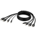 Belkin Belkin Cybersecurity and Secure KVM TAA AA DUAL HDMI/USB/AUD CBL, HDMI M/M; USB A/B,(1.8M) - Black(F1DN2CCBL-HH6T), 2 