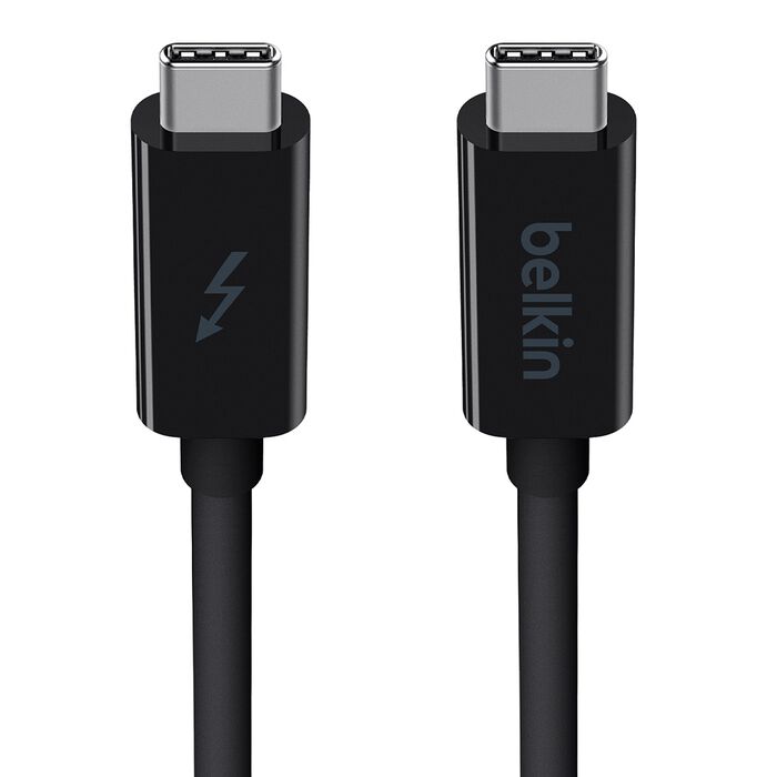 Belkin Belkin Thunderbolt 3 Cable USB-C  to USB-C (1M) - Black (F2CD081ds1M-BLK ), 60W PD, 20Gbps, 4K/Ultra-HD, Thunderbolt C