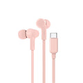 Belkin Belkin SoundForm USB-C Wired Earbuds - Pink (G3H0002fqPKV2), Adjustable Volume Limiter, IPX5-Rated, 10mm Drivers, Tang