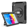 USP Rugged Apple iPad Pro (13') (M5/M4) (8th/7th Gen) Case Black - Built-in-Kickstand, Hand  Shoulder Strap, DropProof, 3 Years Warranty