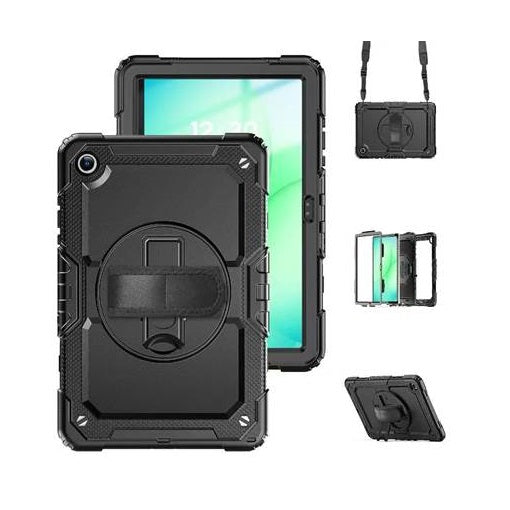 USP Rugged Samsung Galaxy A11/Tab A9 (8.7") Case Black - Built-in-Kickstand, Hand  Shoulder Strap, DropProof, 3 Years Warranty