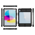 USP Apple iPad (11") 11th Gen (A16)/iPad 10th Gen (10.9") WaterProof Case Black-Support Smart Control Keyboard, 360° Rotation, 3 Years Warranty
