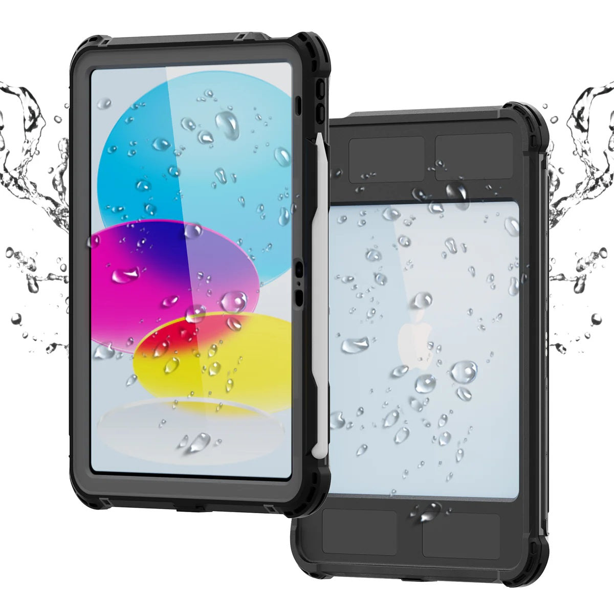 USP Apple iPad A16 / iPad 10th Gen (10.9") WaterProof Case Black - IP68, Reliable  Durable, Drop Protection, Pen Holder, 3 Years Warranty