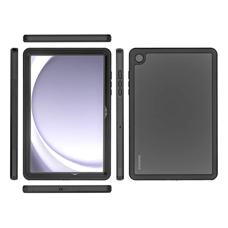 USP Samsung Galaxy Tab A9+ WaterProof Case Clear- 360Â° Rotation, DustProof, SnowProof, ShockProof, IP68, Durable, Perfect for Travel,3 Years Warranty