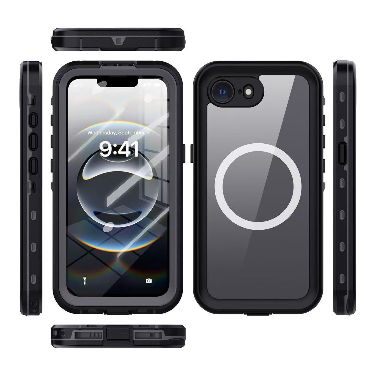 USP Apple  iPhone 17e / iPhone 16e (6.1") WaterProof Case Black - DROP+ Military Standard, Waterproof, Shockproof, DustProof , 3 Years Warranty