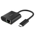 Belkin Belkin Connect USB-C to Ethernet + Charge Adapter 100W - Black (INC019BTBK), Compact,Ethernet Connection Supporting 10