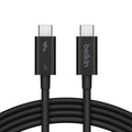 Belkin Belkin Connect Thunderbolt 5 USB-C to USB-C Cable (1M) - Black (INZ005fq1MBK), 5A/240W, 80Gbps, 8K or 4K@540Hz, Durabl