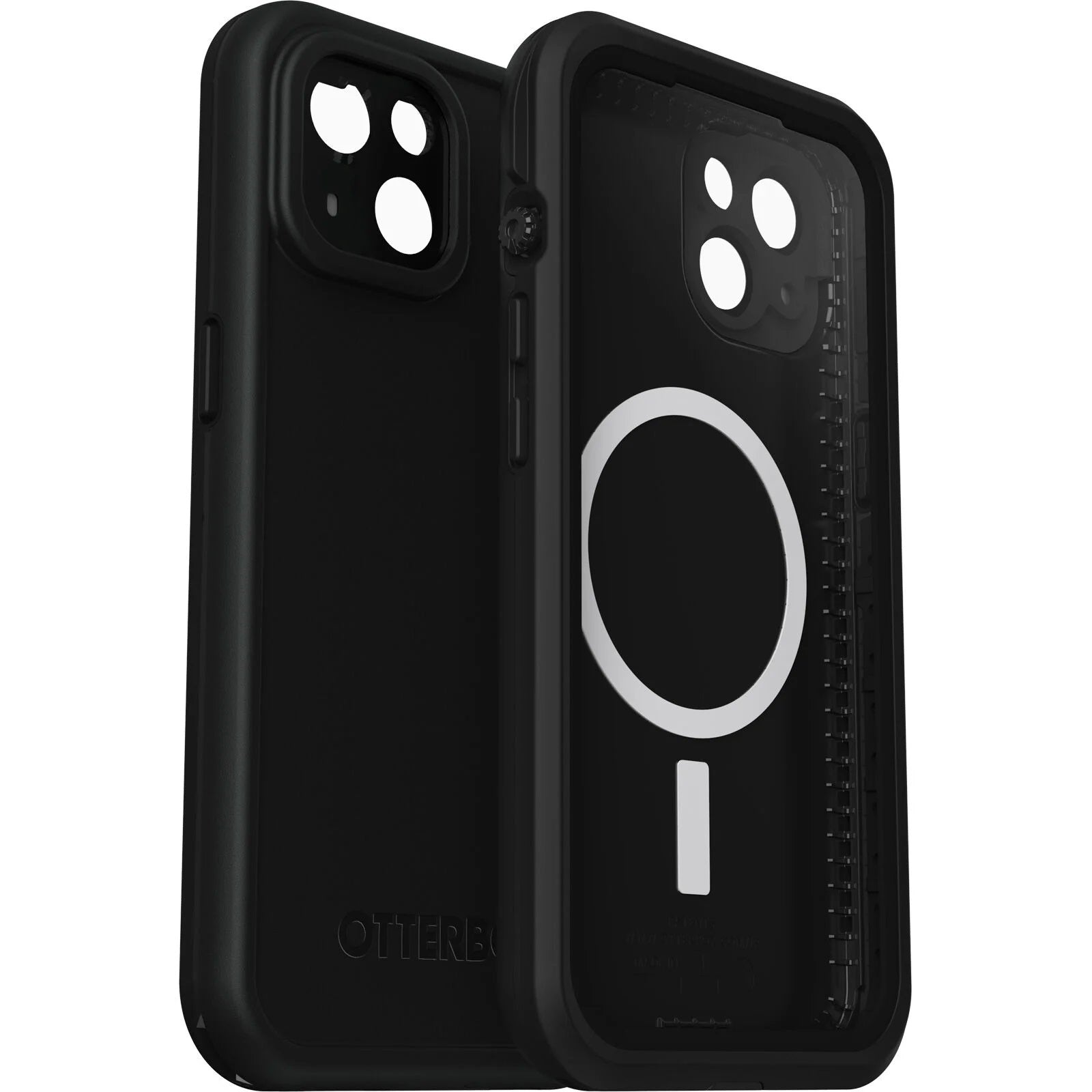 OtterBox FRE Magsafe Apple iPhone 14 Case Black - (77-90178), DROP+ 5X Military Standard, 2M WaterProof, Built-In Screen Protector, 7 Years Warranty
