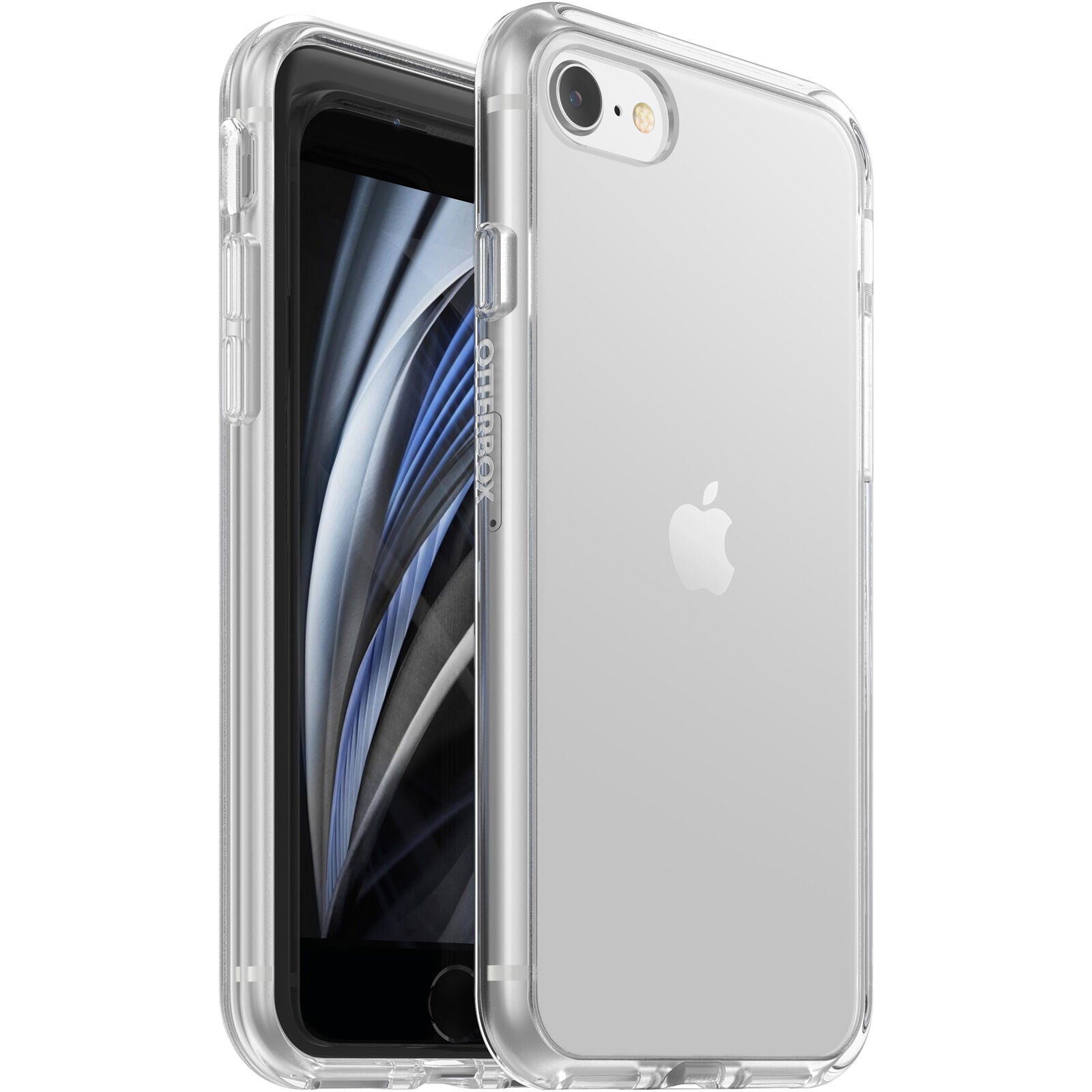 OtterBox React Apple iPhone SE (3rd  2nd Gen) and iPhone 8/7 Case Clear - (77-65078), Antimicrobial, DROP+ Military Standard, 2 Years Warranty
