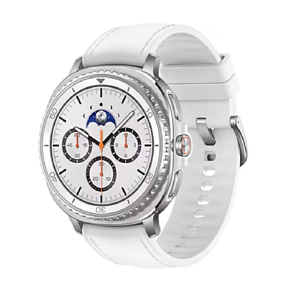 Samsung Galaxy Watch8 Classic Bluetooth + 4G (46mm) - White(SM-L505FZWAXSA), 1.3",Super AMOLED,1.6GHz,2GB/64GB,Bluetooth v5.3,445mAh,2 Years Warranty