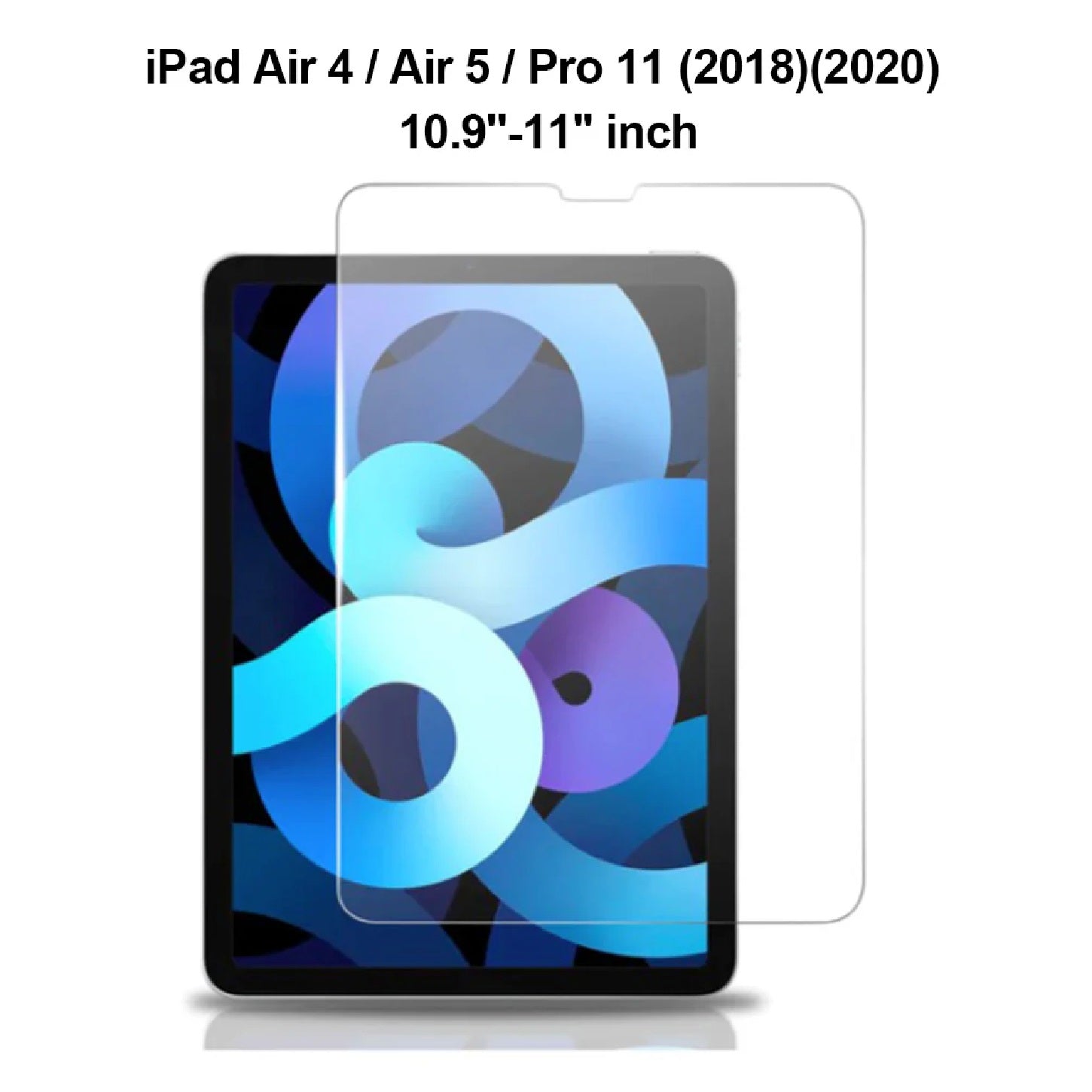 USP Apple iPad Air (10.9") (5th/4th Gen) / iPad Pro (11") (4th/3rd Gen) Tempered Glass Screen Protector : Full Coverage, 9H Hardness, 3 Years Warranty