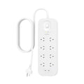 Belkin Belkin Connect 8-Outlet Surge Protector With Dual USB-C Ports - White (SRB004AU2M), 30W, 2M Cord, 900 Joules Protectio