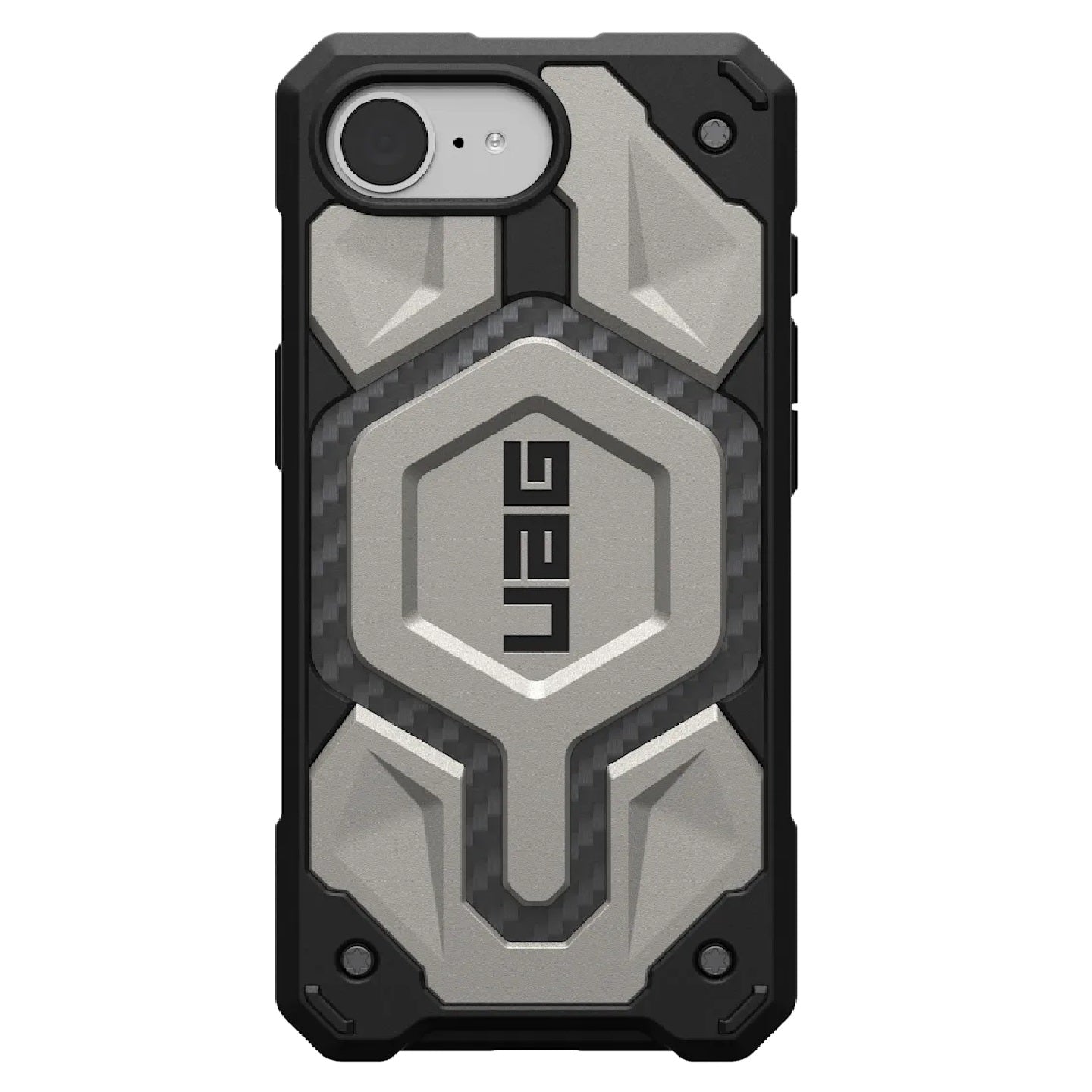 UAG Monarch Pro MagSafe Apple iPhone 17e /  iPhone 16E Refresh /  iPhone 16E (6.1") Rugged Case-Titanium (114497113636), 10 Years Warranty