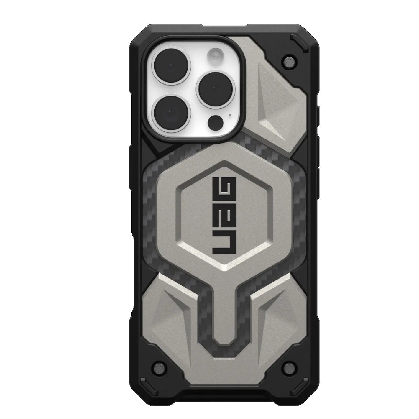 UAG Monarch Pro MagSafe Apple iPhone 16 Pro (6.3") Rugged Case - Titanium(114456113636),25ft. Drop Protection(7.6M),Impact Resistant,10 Years Warranty