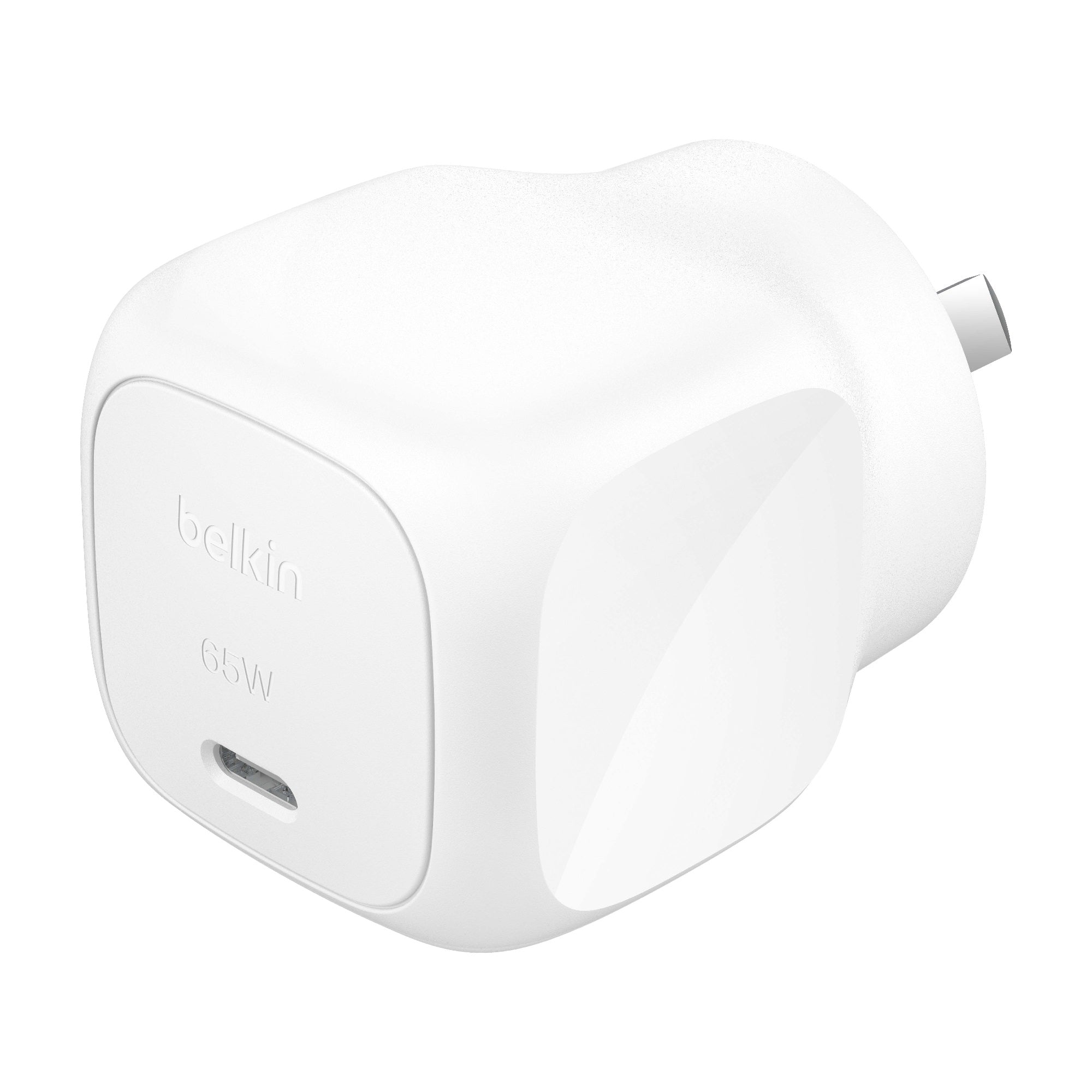 Belkin Belkin BoostCharge 65W USB-C PD 3.1 Cubic Wall Charger - White (WCA011auWH), Portable  Powerful, Apple iPhone, CEW $25