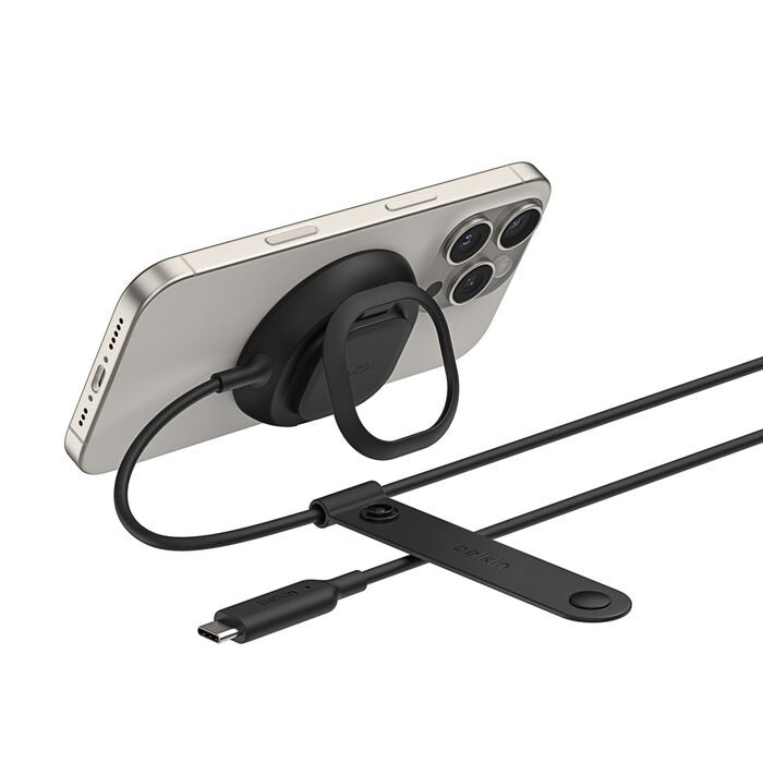 Belkin Belkin UltraCharge Magnetic Wireless Charger With Qi2 + 36W Wall Charger + Tethered USB-C Cable (2M) - Black (WIA013au