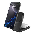 Belkin Belkin UltraCharge 2-in-1 Foldable Magnetic Wireless Charger With Qi2 + 45W USB-C Wall Charger + USB-C Cable- Black (W