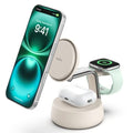 Belkin UltraCharge Pro 3-in-1 Magnetic Charging Dock w/ Qi2 (25W) + 45W Wall Charger + USB-C Cable(1.5M)- Sand(WIZ040auSD),$2500 CEW,2 Years Warranty