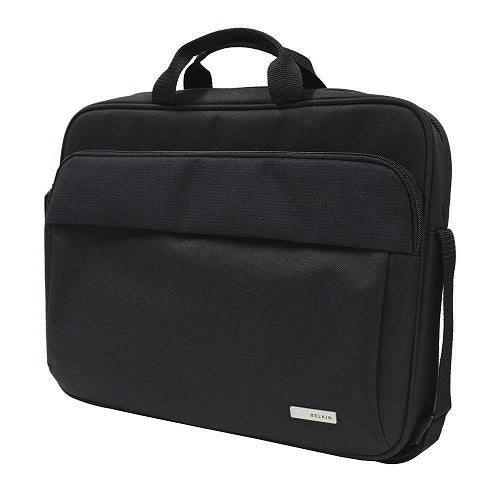 Belkin Belkin 15.6" Simple Toploader Laptop Bag - Black (F8N657), Comfortable Shoulder Strap, Made for Long Travelling, 2 Yea