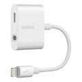 Belkin Belkin 3.5 mm Audio + Charge RockStar - White (F8J212btWHT), Clear Audio, Dual Functionality, MFI-Certified, Apple, 2 