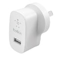 Belkin Belkin BoostCharge 12W USB-A Wall Charger - White (WCA002auWH), Portable  Powerful, Lightweight  Compact, Travel-Ready