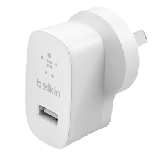 Belkin Belkin BoostCharge 12W USB-A Wall Charger - White (WCA002auWH), Portable  Powerful, Lightweight  Compact, Travel-Ready