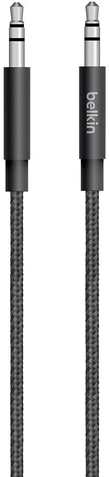 Belkin Belkin MIXIT Metallic AUX Cable (1.2M) - Black (AV10164bt04-BLK), Versatile, Sleek  Stylish, Durable, Easy to Carry, 2
