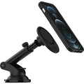 OtterBox Car Dash  Windshield Mount for MagSafe Black-(78-80446),Adjustable Mount,Strong Magnetic Alignment,Holds phone Securely, 2 Years Warranty