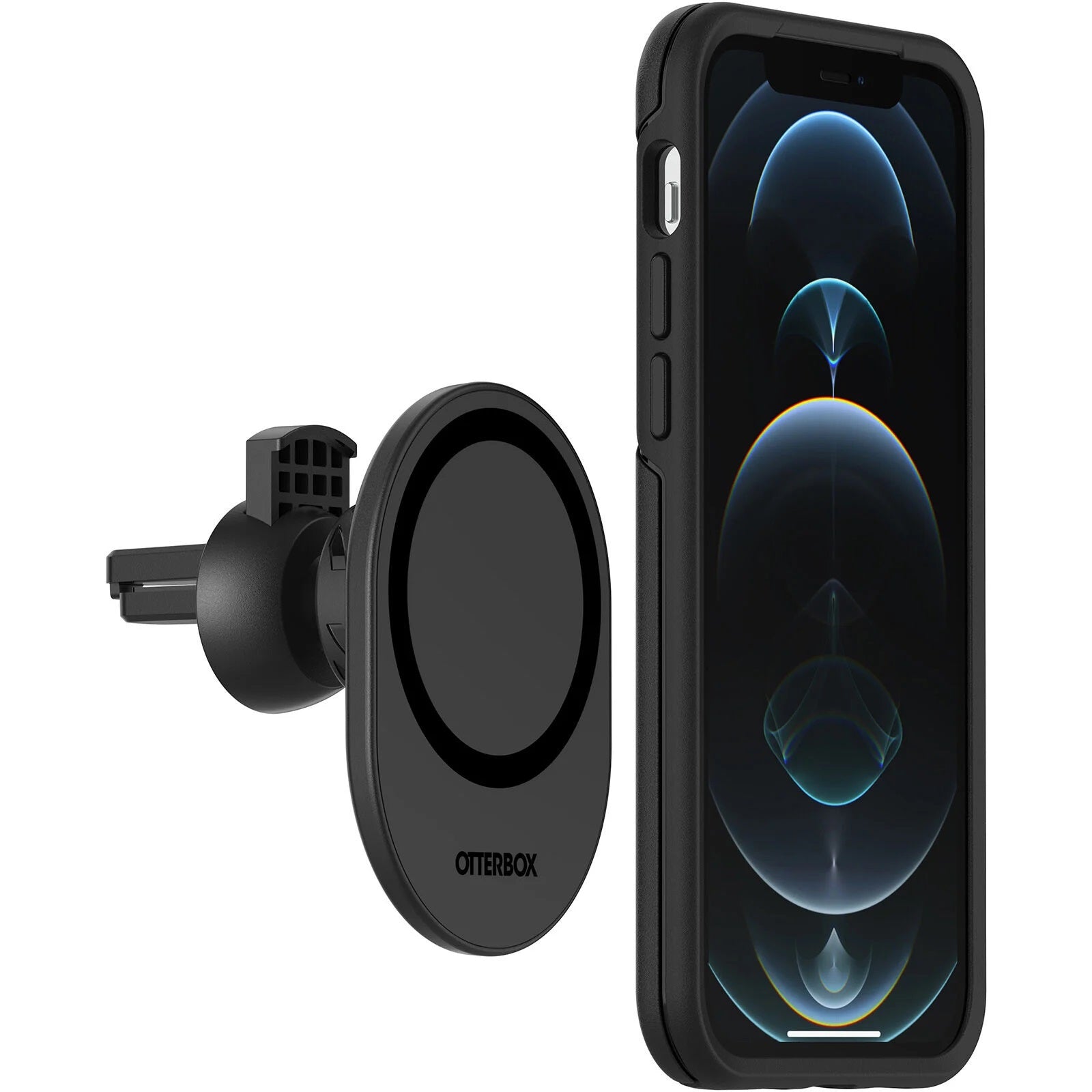 OtterBox Car Vent Mount for MagSafe Black - (78-80445), Adjustable Mount, Strong Magnetic Alignment, Holds Phone Securely, 2 Years Warranty