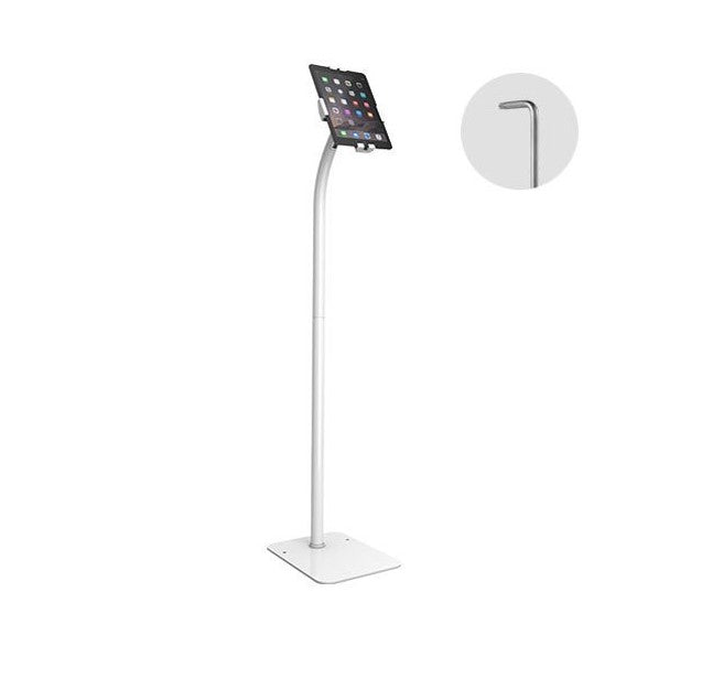 Brateck Brateck Universal Anti-Theft tablet floor stand compatible with most 7.9”-11” Tablets-White 220x300x1238mm Anti-Theft