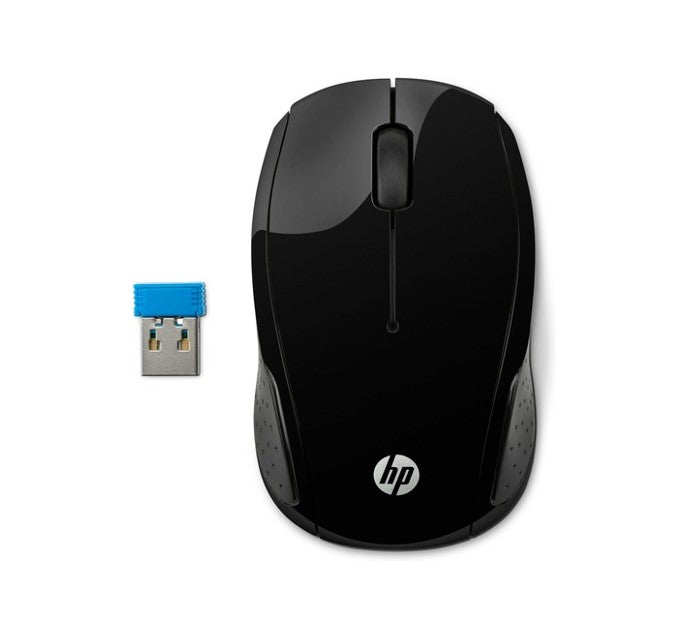 HP HP 200 Wireless Mouse Radio Frequency USB Optical 3 Button 1000 dpi 2xAAA Up to 12M Battery life Scroll Wheel Symmetrica A