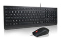 Lenovo Universal Wired USB Keyboard Mouse Combo Adjustable Tilt Leg Spill Resistant Copilot Keyboard 1600 DPI Optical Sensor Mouse Plug  Play 1.8m