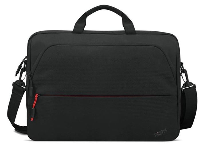 LENOVO Essentials 16" Toploader Bag Notebook Case - Classic Black Nylon Exterior, Dedicated Padded PC Pocket fits 13.3" 14" 15.6" 16" Laptop
