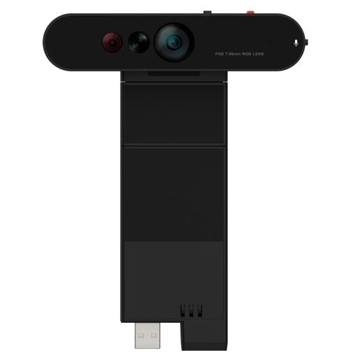 LENOVO ThinkVision MC60 Monitor Webcam 1080p IR & RGB dual webcam Microsoft Teams certified 65/78/90 °wide range FOV Smart Traffic Light Microphone