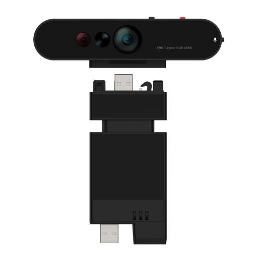 Lenovo ThinkVision MC60 (S) Monitor Webcam 1080p IR  RGB dual‑sensor Adjustable FOV: 65°-90° AI enhance noise‑cancelling MIC Physical privacy shutter