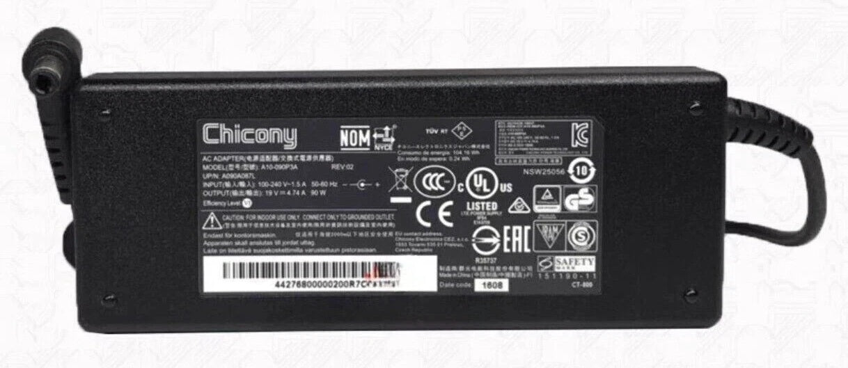 Power adaptor 19V/90W for Leader Visionary AIO SV270, Leader SCP6-C1 series (UMA),  5.5mm x 2.5mm,