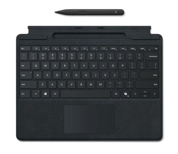 Microsoft Surface Pro 8/9/X/10/11 Business Signature Mechanical  Backlit Key Large Type cover Keyboard Black with Slim Pen